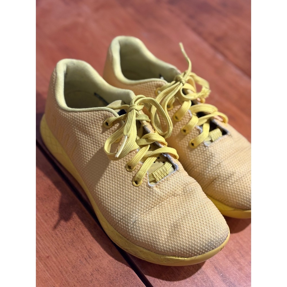 NOBULL Trainer Mens 6.5 Trainer Yellow SuperFabric Cross Training Shoes